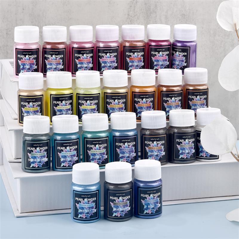 Pearl Powder Resin - 24 farben 20 ml Perlglanz Pulver