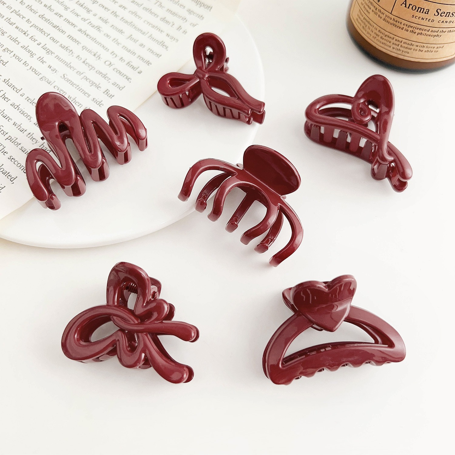 Resin Art Alphabet - French Red Collection Grip Letters Gold
