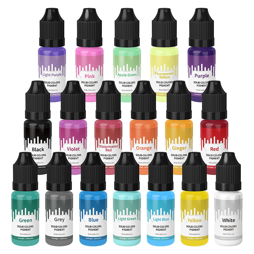 Resin Art Liquid - 18 farben 10 ml Macaron Solide