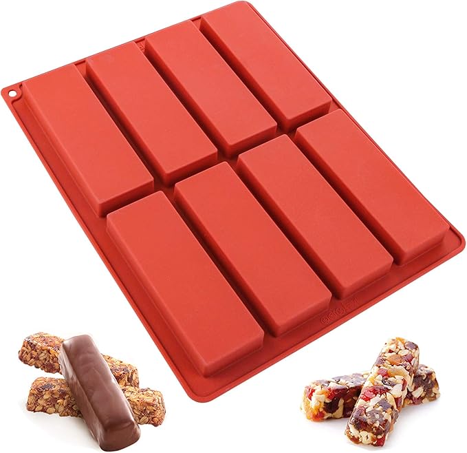 Tray Mold Rectangle - 8-Fach Butterform, Müsliriegel-Form, Rechteckige Silikon-Süßigkeitenformen zum