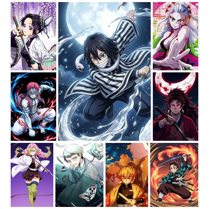 Resin Art Anime - Demon Slayer Anime Diamantmalerei 5D DIY
