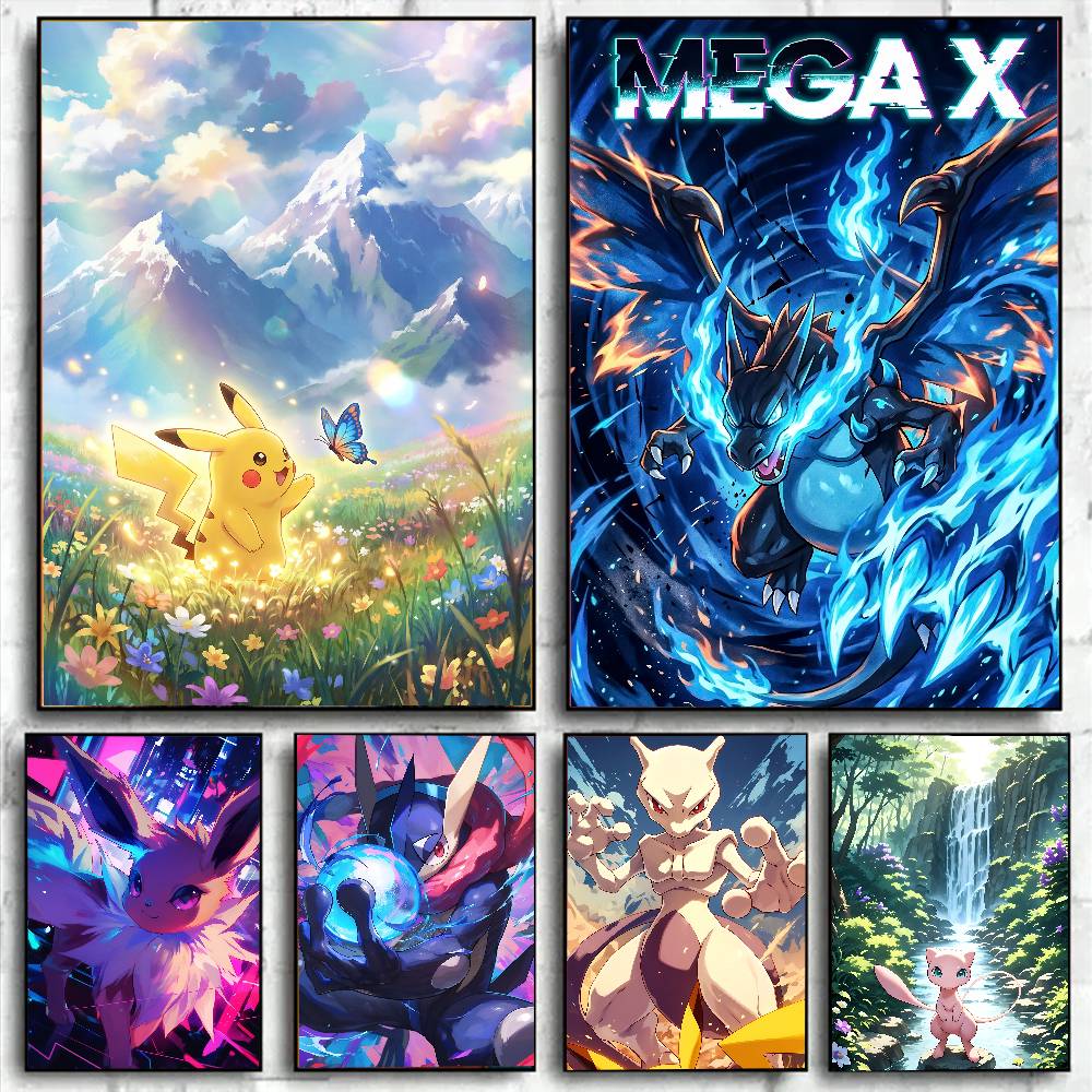 Resin Art Anime - Pokemon Anime Poster Eevee HD Diamant