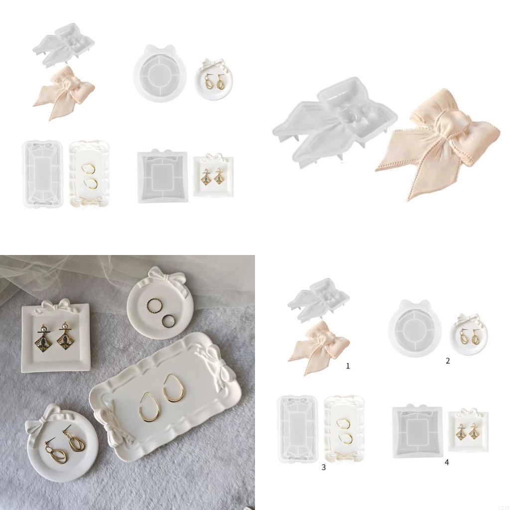 Tray Mold Rectangle - Schleife, Aufbewahrungstablett, Silikonform, Schmuck-Display, Epoxidharz-Formen, Untersetzer