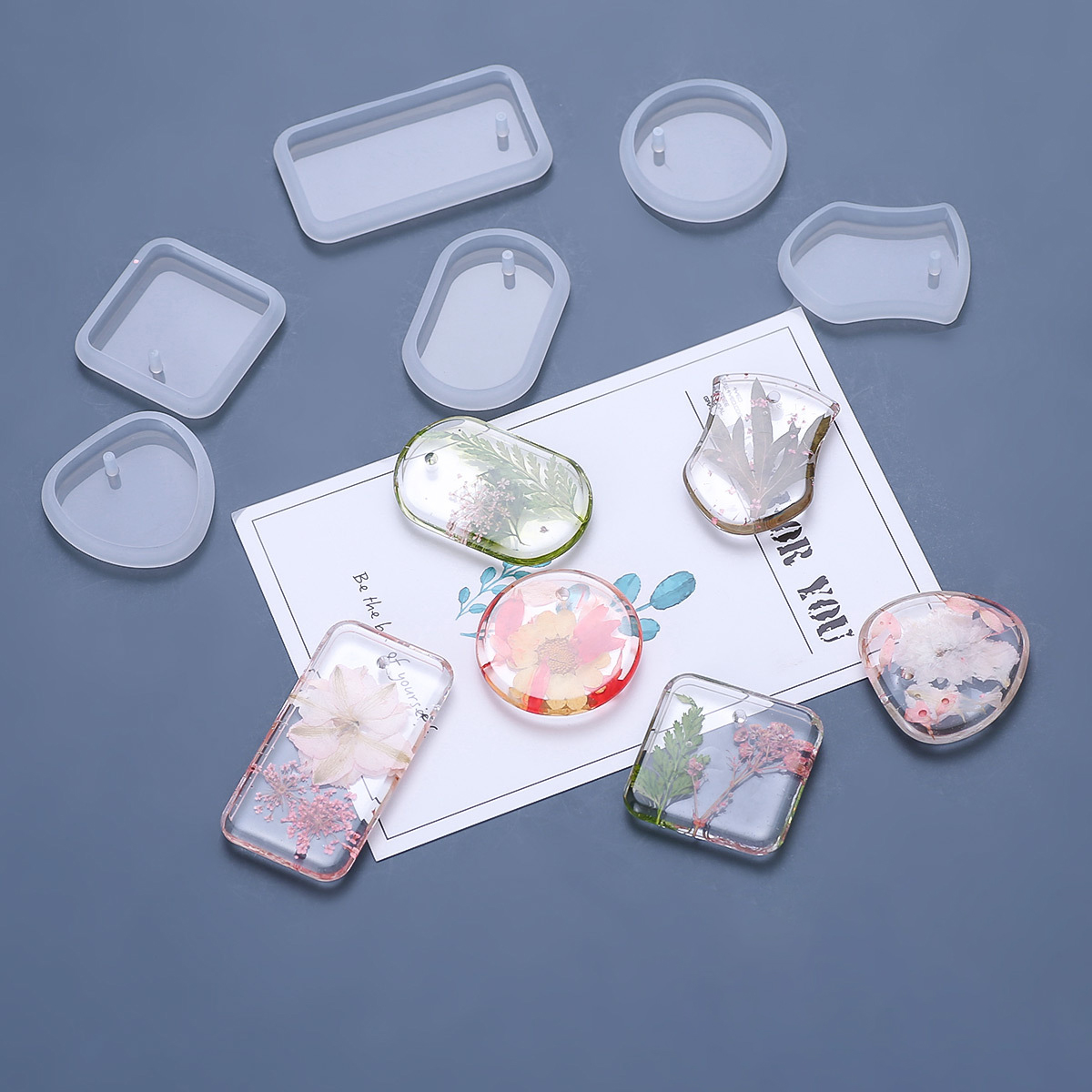 Resin Art Liquid - 1/6/10 stücke DIY Keychain Anhänger Silikon