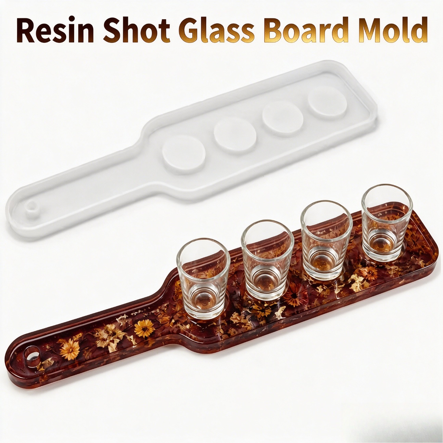 Resin Art Epoxy - Silikonform für Harzguss, Silikonform für Untersetzer