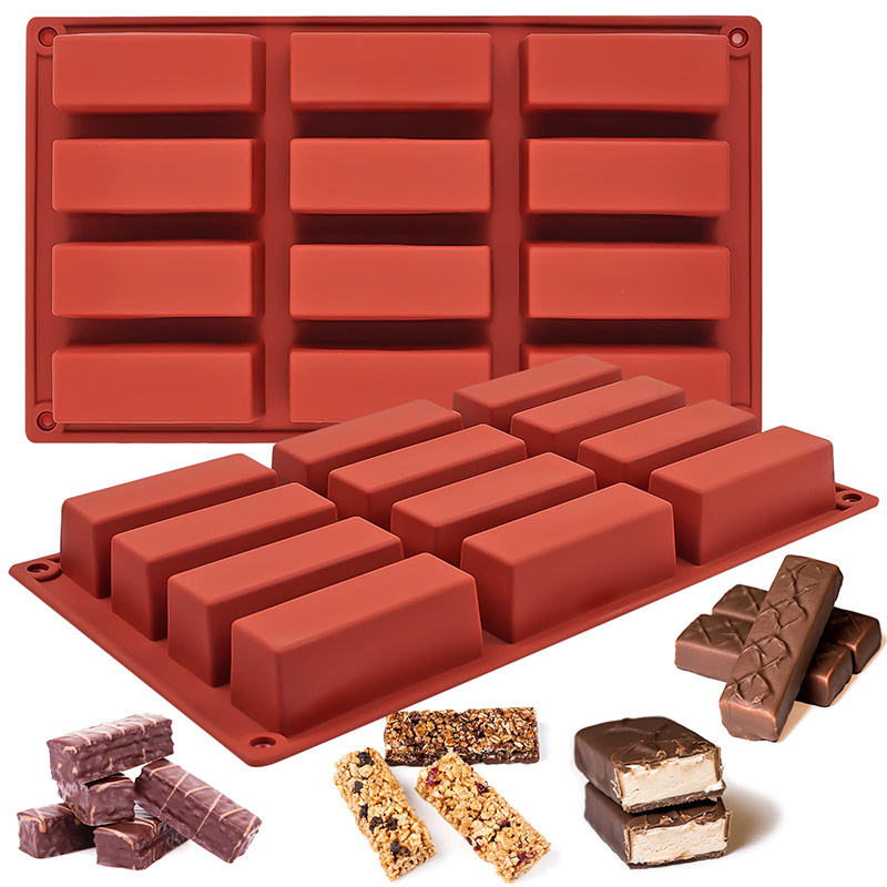 Tray Mold Rectangle - Rechteckige Silikon-Süßigkeitenformen zum Backen von Energieriegeln,