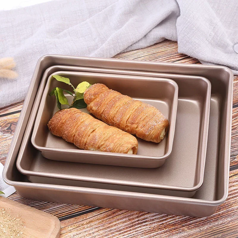 Tray Mold Rectangle - Rechteck Carbon Stahl Kuchen Backblech Antihaft