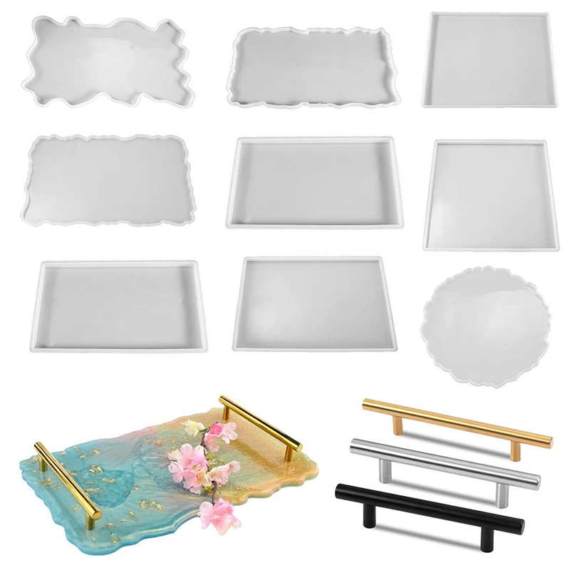 Tray Mold Rectangle - Tablett Epoxidharz Silikonform DIY großes Rechteck