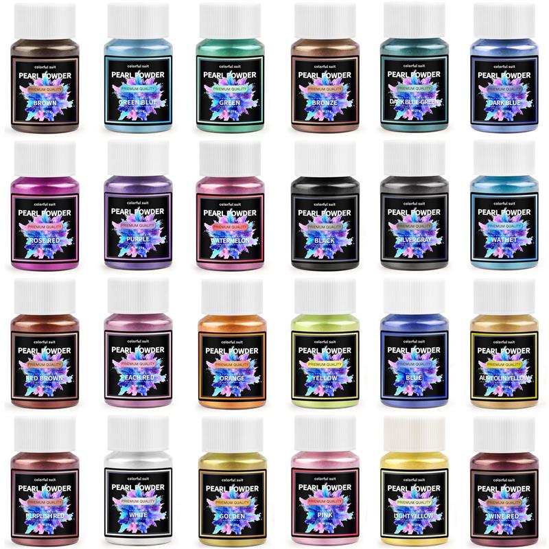 24 farben 20 ml Perlglanz Pulv – Pearl Powder Resin Bewertung und Preis