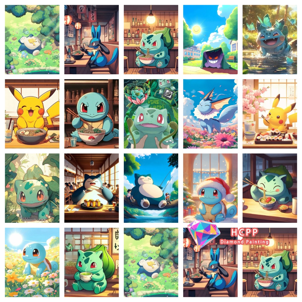 Pikachu Bulbasaur Squirtle Ani – Resin Art Anime Bewertung und Preis
