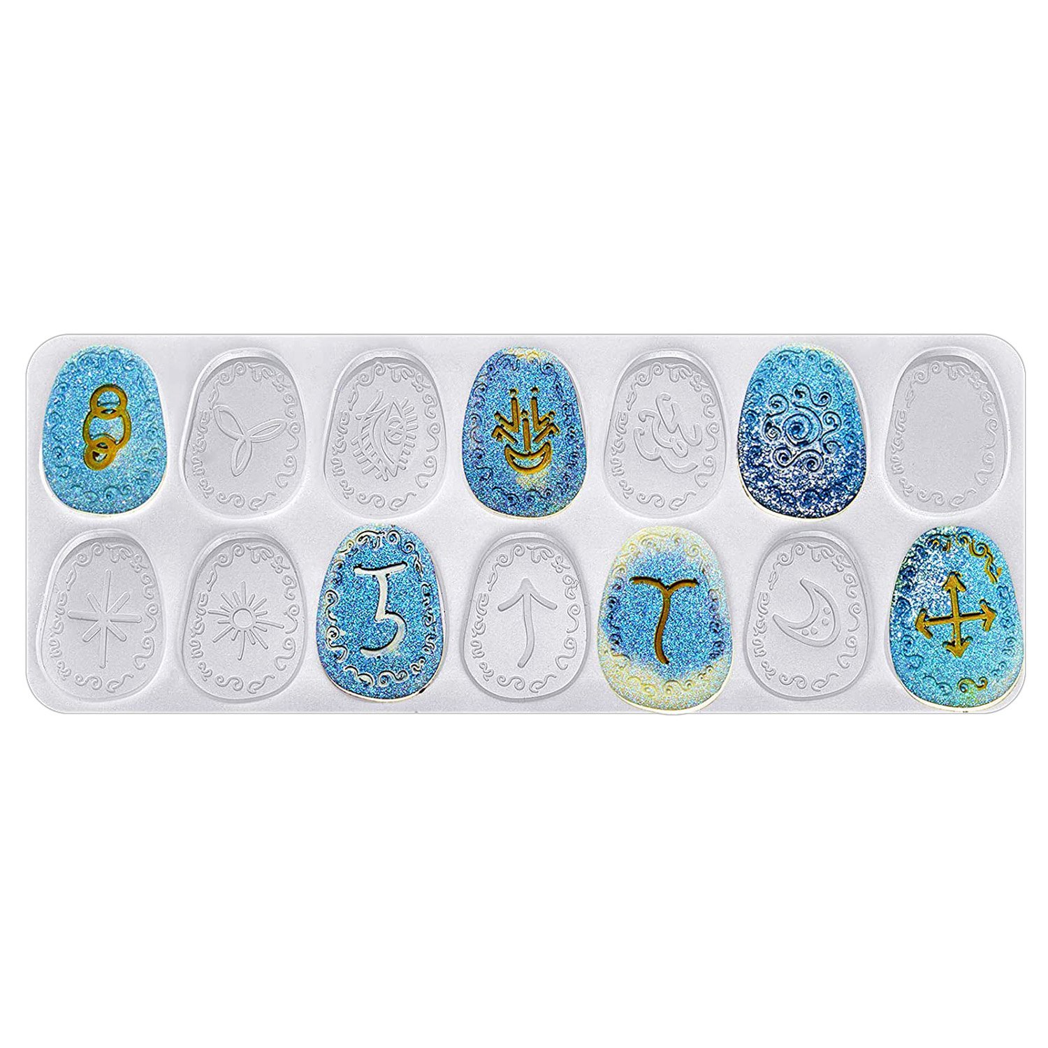 ABWZ-Hexenrune Harzform Symbol – Resin Art Alphabet Bewertung und Preis