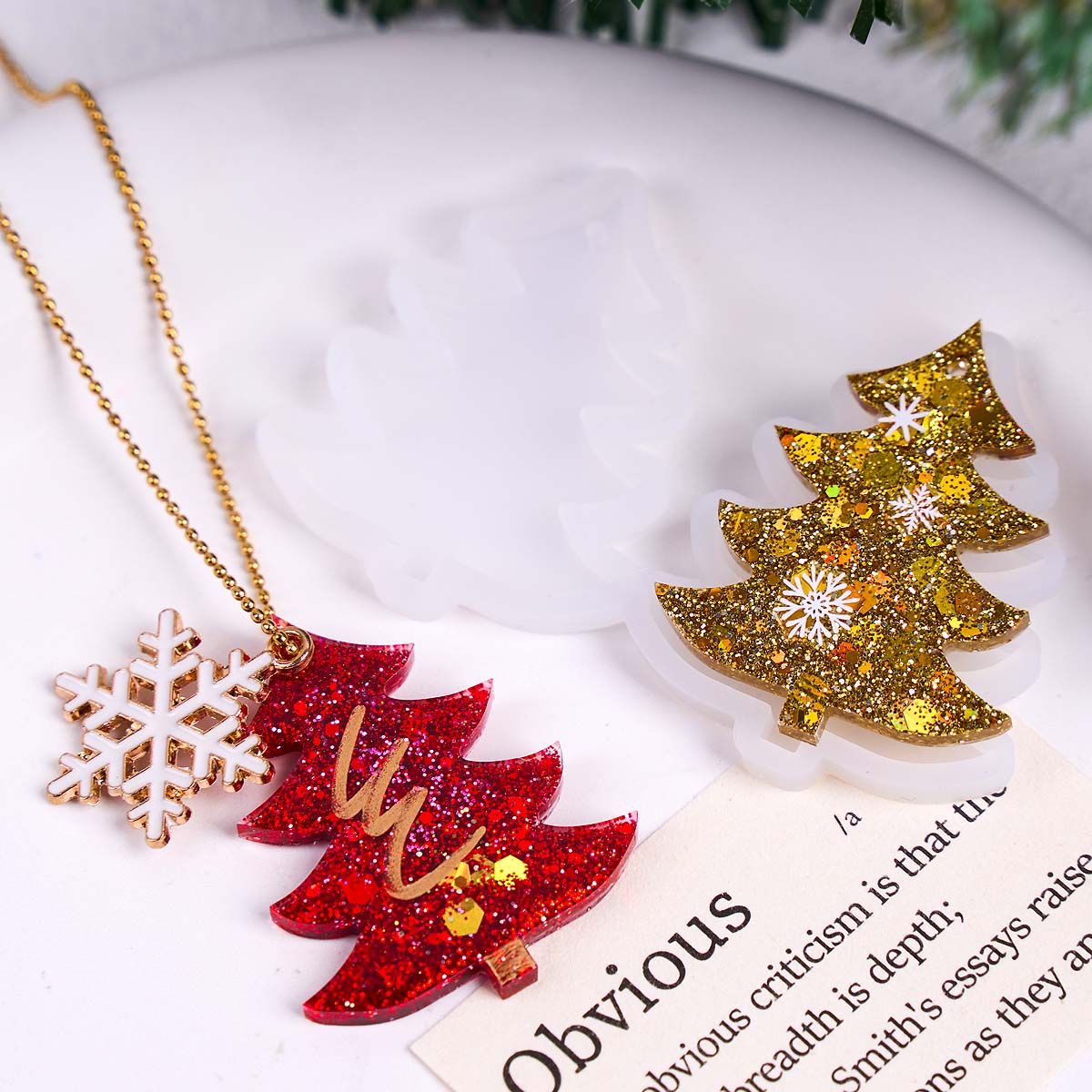 3D Weihnachtsbaum-Anhänger Sil – Resin Art Uv Bewertung und Preis