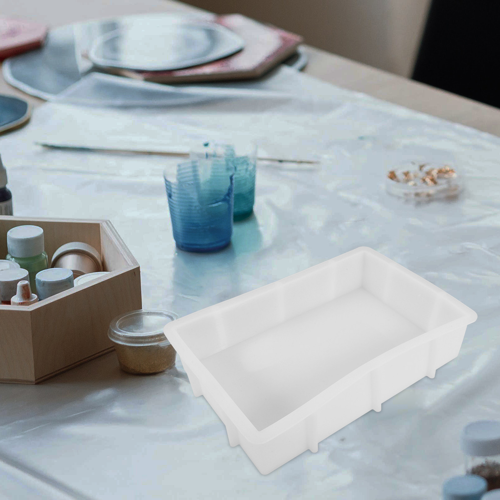 Große rechteckige Harz-Silikon – Tray Mold Rectangle Bewertung und Preis