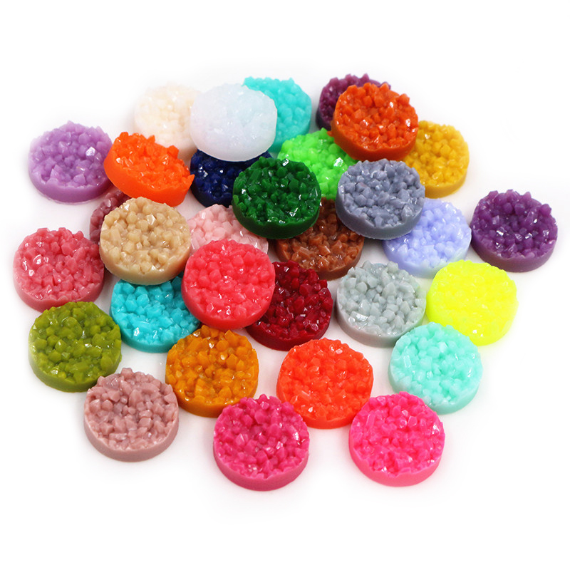40 Stück Harz Druzy Cabochons  – Resin Art Handmade Bewertung und Preis