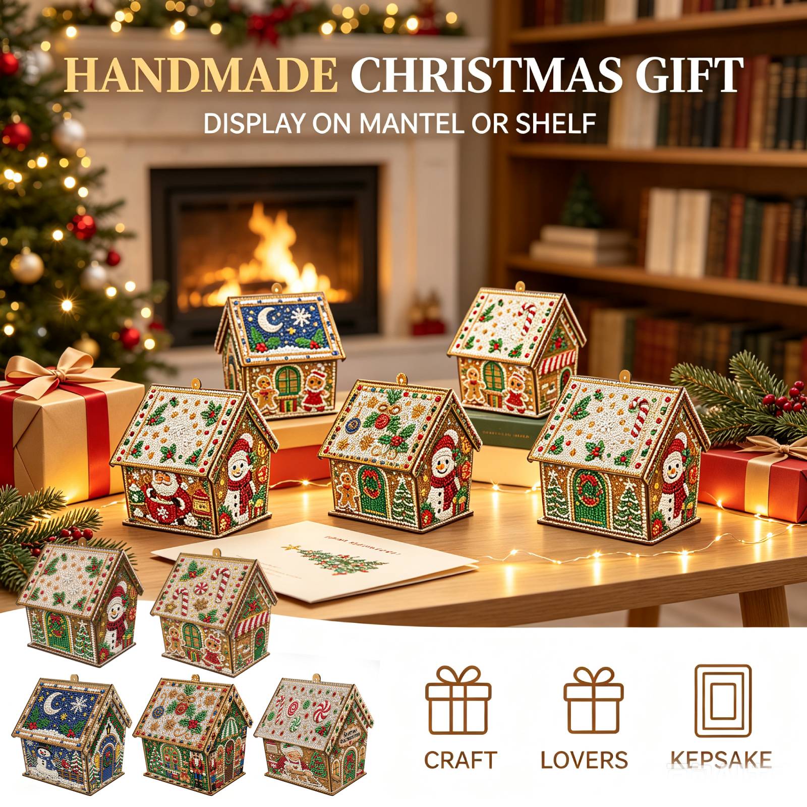 DIY Holz-Weihnachtshaus Diaman – Resin Art Kits Bewertung und Preis