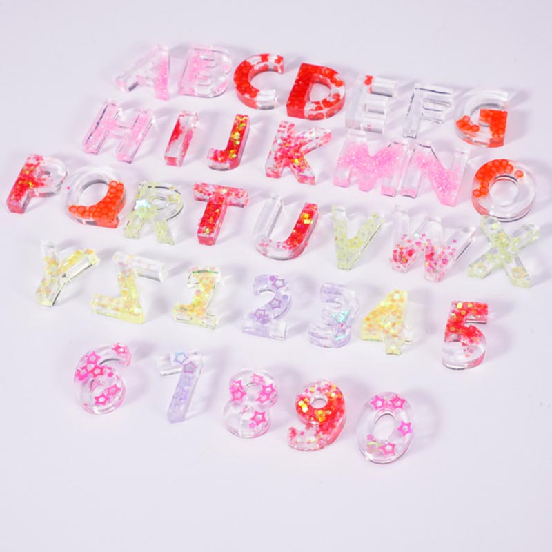 Home DIY Dekor 1PC Kristall Ep – Resin Art Alphabet Bewertung und Preis