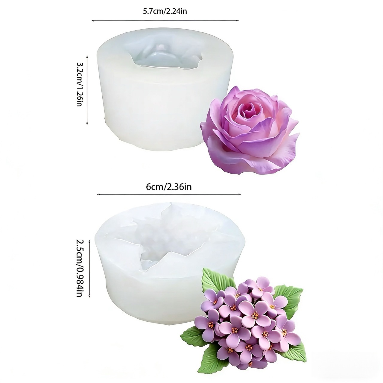 2 Stück 3D-Silikonformen mit R – Resin Art For Wedding Gift Bewertung und Preis
