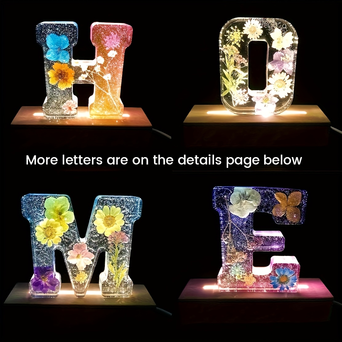 7-Zoll-Großbuchstaben-Harzform – Resin Art Epoxy Bewertung und Preis