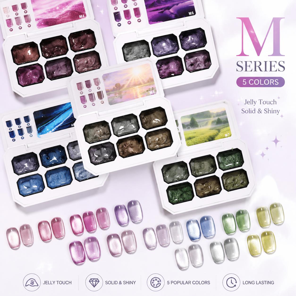 6-Farben Solid Cat Eye Gel Pal – Resin Art Uv Bewertung und Preis